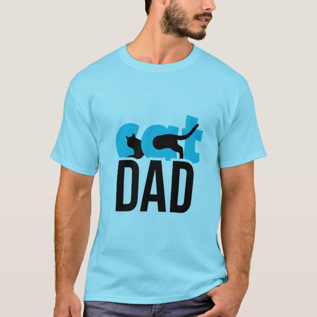 Papá, el gato básico de la camiseta de los hombres (Anverso)