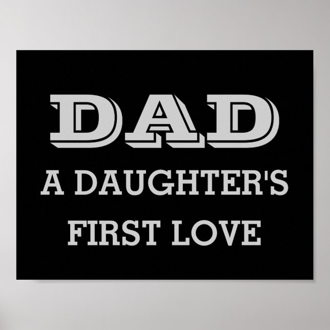 Papá, el primer amor de una hija - Póster (Frente)