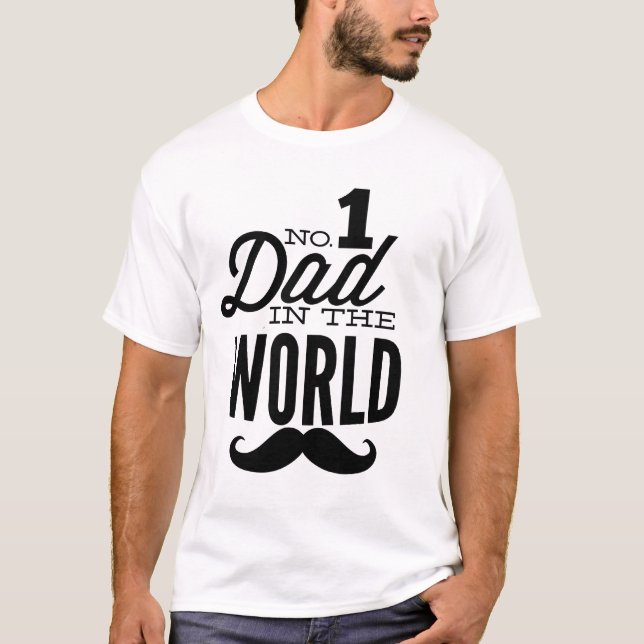 Papá en la camiseta del bigote mundial (Anverso)