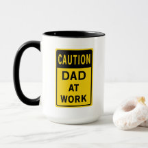 Papá en la taza de café del trabajo