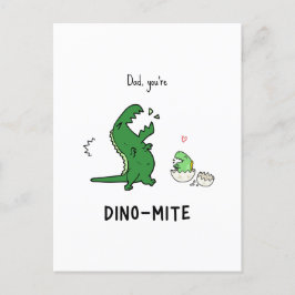 Papá, eres la postal de Dino-mite
