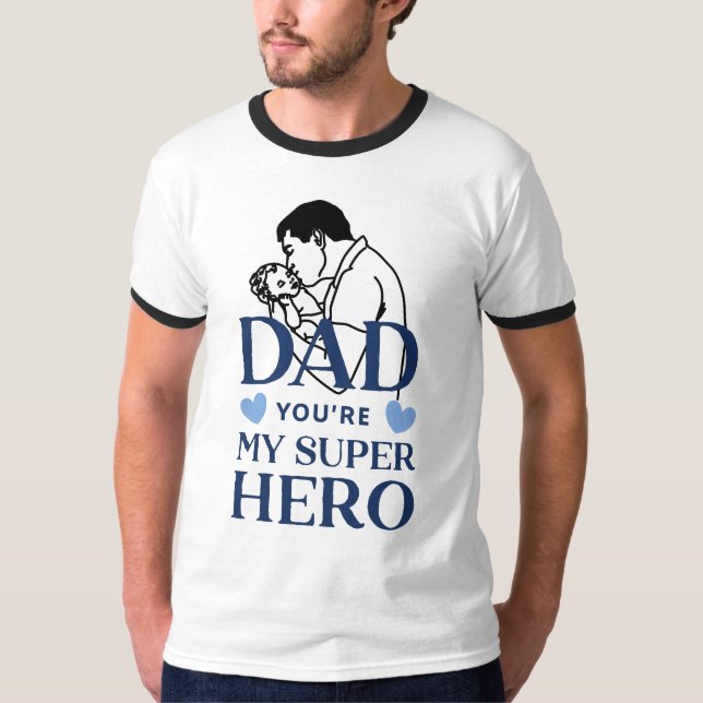 Papá eres mi camiseta de superhéroe (Anverso)