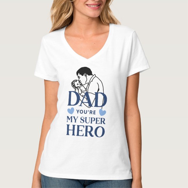 Papá eres mi camiseta de superhéroe (Anverso)