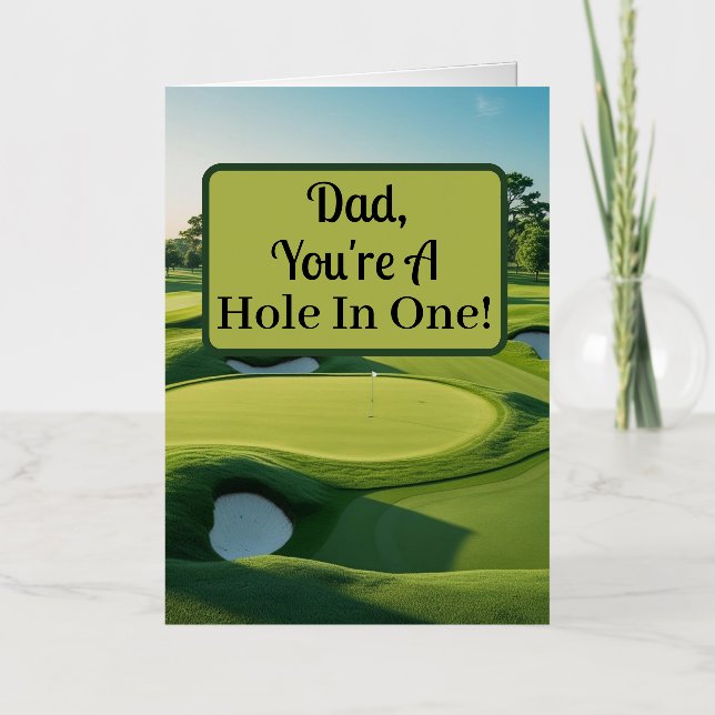 Papá, ¡Eres Un Hoyo En Uno! Green De Golf 2025 (Anverso)