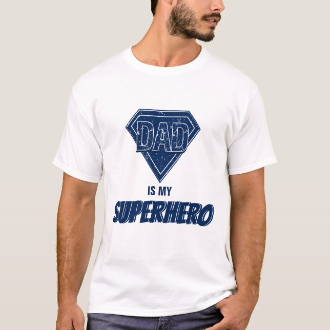 Papá es la camiseta del Día de mi superhéroe padre (Anverso)