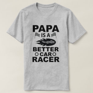 Papa es mejor camiseta de los hombres que conducen