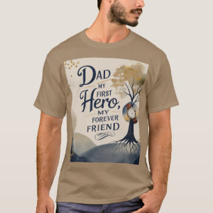 papá es mi camiseta de héroe