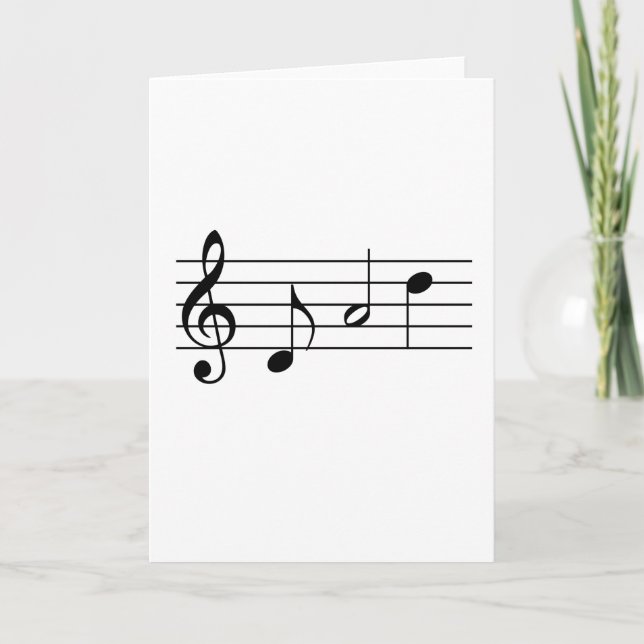 Papá escrito en notas de música (Anverso)