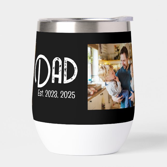 Papá Establecido Texto Grunge Fotográfico (Izquierdo)