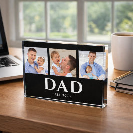 Papá Estableció Foto Moderna en Negro 3