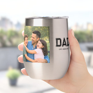 Papá Estableció Foto Tipografía Moderna Nuevo Papá
