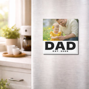 Papá Estableció Imán De Regalo De Foto Audaz