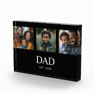 Papá Estableció Moderno Simple Negro 3 Foto