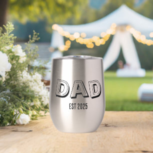 Papá Estableció Regalo Tipografía Moderna Día del