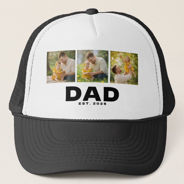 Papá Estableció Sombrero Negro Audaz Foto 3 (Anverso)