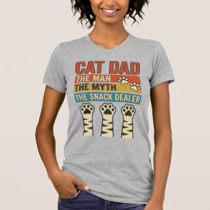 Papá Gato El Distribuidor de Snacks Camiseta Vinta