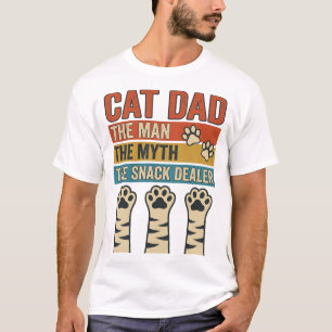 Papá Gato El Distribuidor de Snacks Camiseta Vinta