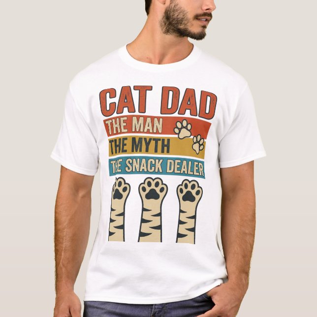 Papá Gato El Distribuidor de Snacks Camiseta Vinta (Anverso)