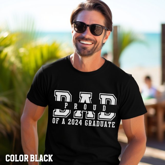 Papá graduado - Orgulloso papá de una camiseta gra (Subido por el creador)