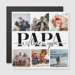 Papa I Love You Personalizado Collage de fotos