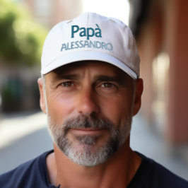 Papà Italiano con gorra bordada personalizada