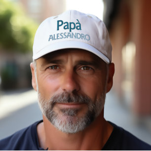 Papà Italiano con gorra bordada personalizada