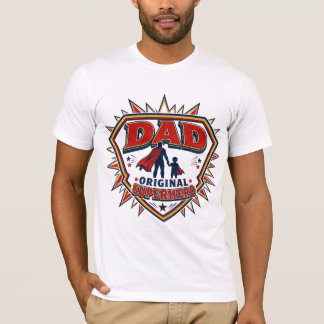 Papá La Camiseta Original del Día del Padre Superh