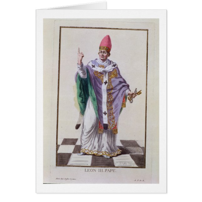 Papa León III (795-816) de 'DES Estampes de (Frente)