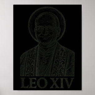 Papa León Xiv Cristiano _ Impresión en Madera Roma