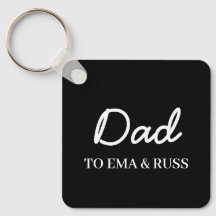 Papa | Llavero Personalizado con Nombres de Niños 