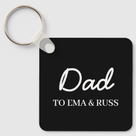 Papa | Llavero Personalizado con Nombres de Niños 