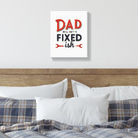 Papá lo arreglará, padre gracioso de arte mural
