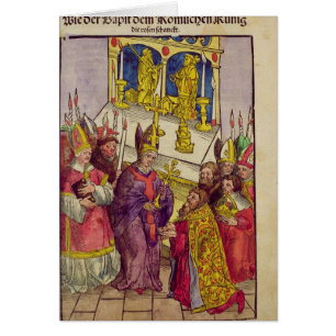 Papa Martín V da a Sigismund el regalo simbólico