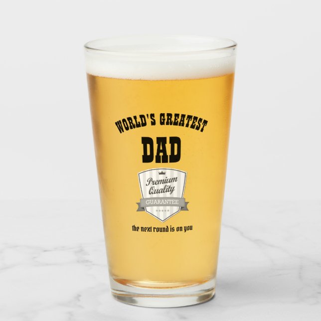 PAPÁ MÁS GRANDE DEL MUNDO - Regalos DE CERVEZA PAR (Anverso (lleno))