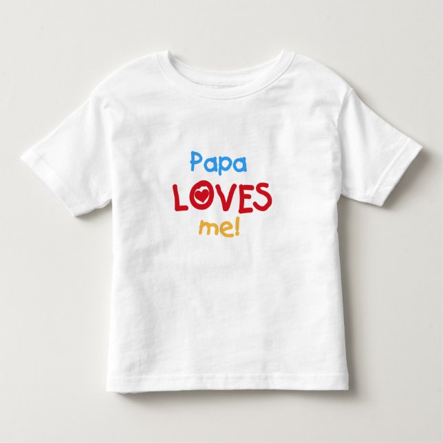 Papa me ama camisetas y regalos (Anverso)