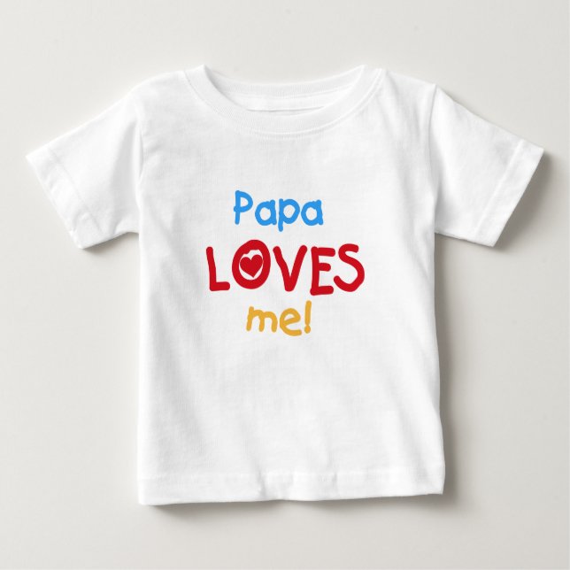 Papa me ama camisetas y regalos (Anverso)