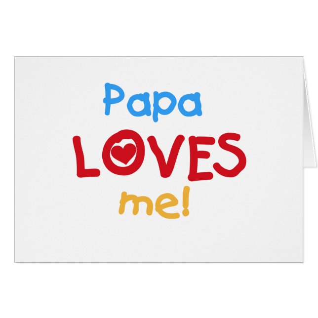 Papa me ama camisetas y regalos (Anverso (Horizontal))