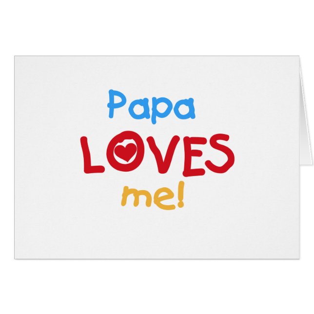 Papa me ama camisetas y regalos (Anverso (Horizontal))