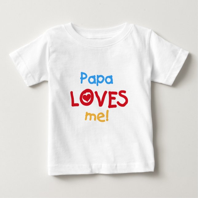 Papa me ama camisetas y regalos (Anverso)