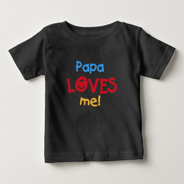 Papa me ama camisetas y regalos (Anverso)