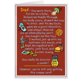 Papá - ¡Mereces una medalla!