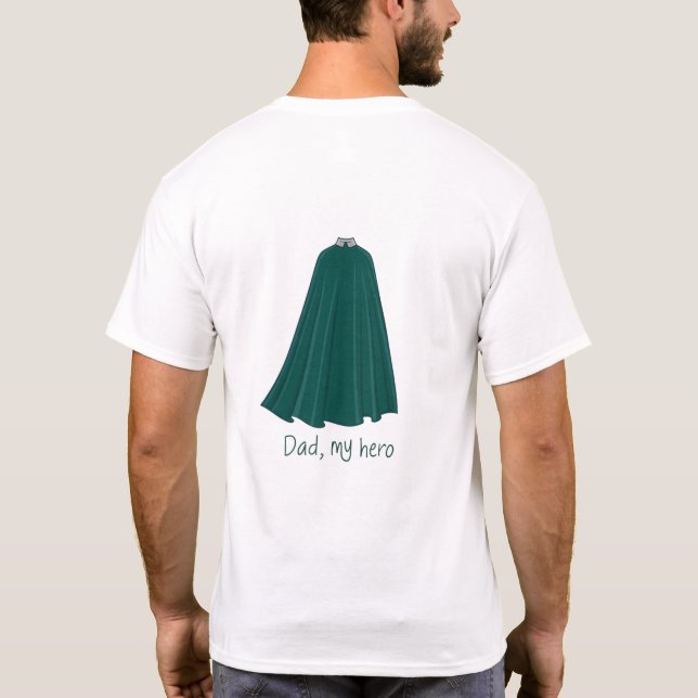 Papá, mi camiseta héroe - Especial del Día del Pad (Reverso)