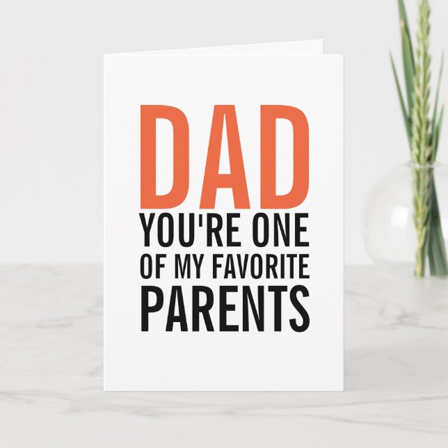 Papá, mi tarjeta del día del padre favorito (Anverso)