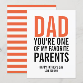 Papá, mi tarjeta del día del padre favorito