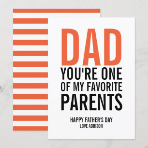 Papá, mi tarjeta del día del padre favorito
