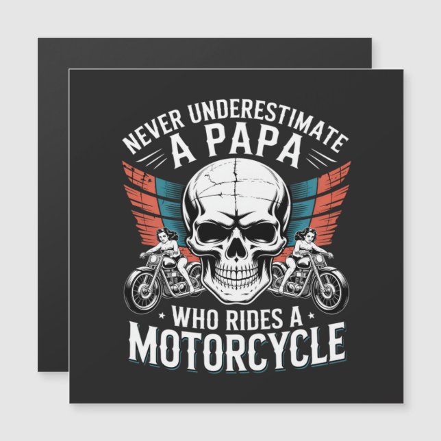 Papa Motero Que Monta En Motocicleta (Anverso/Reverso)
