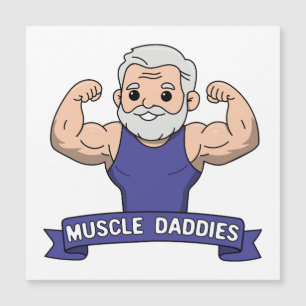 Papá Musculoso Kawaii Barbudo y Adorable