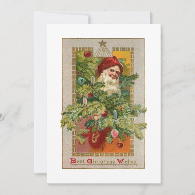 Papá, Navidad con árbol y estrella decorados (Anverso)