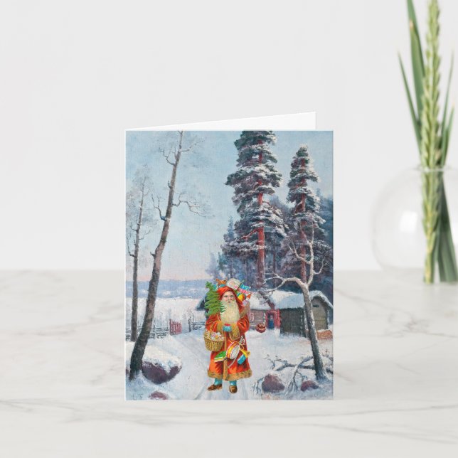 Papá, Navidad entrega regalos presentes (Anverso)