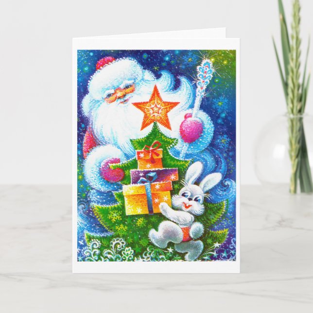 Papá, Navidad y conejito (Anverso)